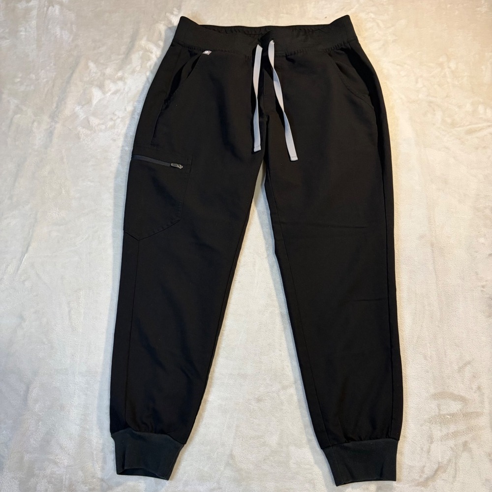 FIGS Technical Collection Black Scrub Jogger Pants Womens Small W18SW2005P